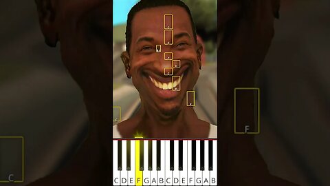 San Andreas Theme Song but it's Happy - Octave Piano Tutorial