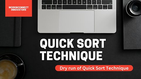 Quick Sort | Dry run of Quick Sort | Quick Sort running technique