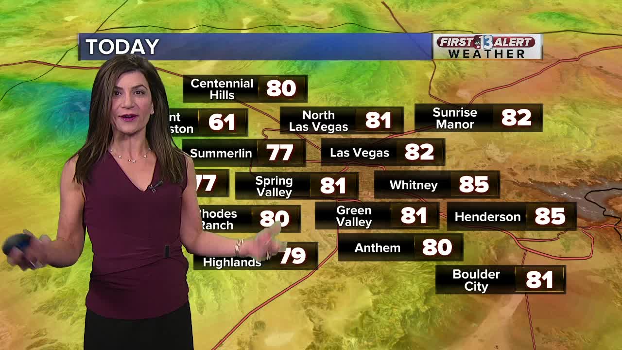 13 First Alert Las Vegas Forecast October 13th morning