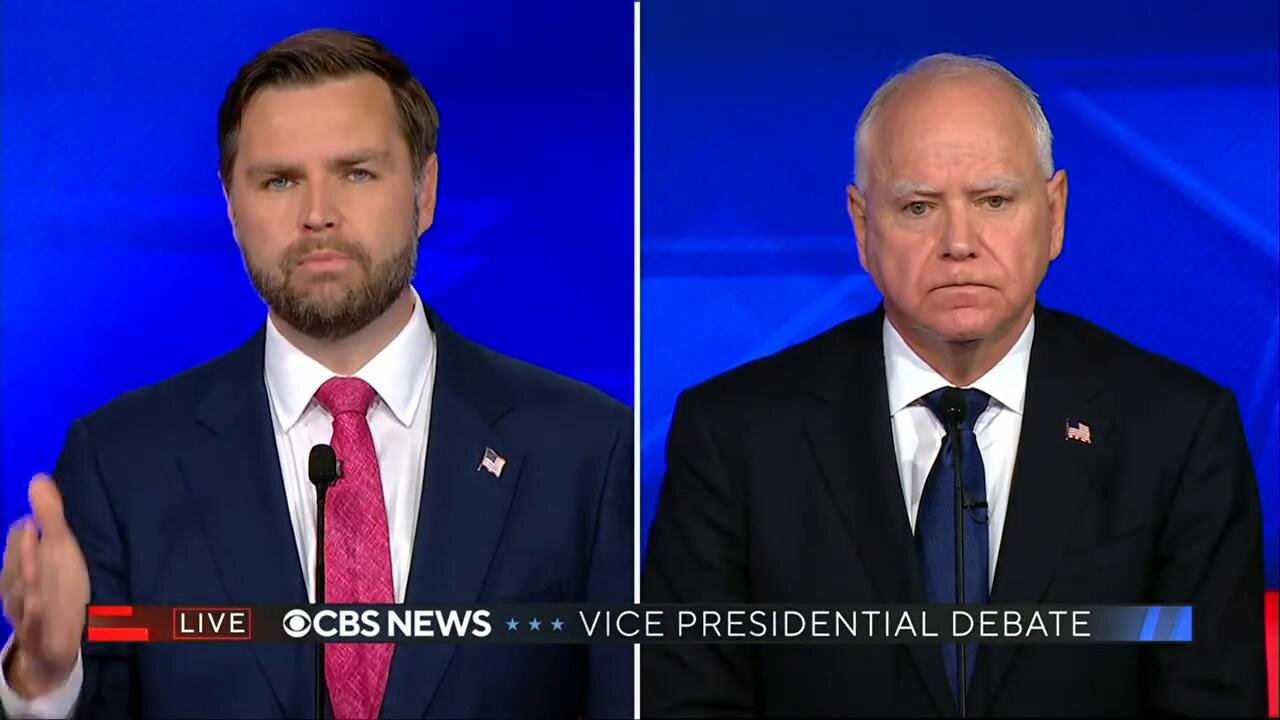 JD Vance, Tim Walz face off at CBS News Vice Presidential Debate