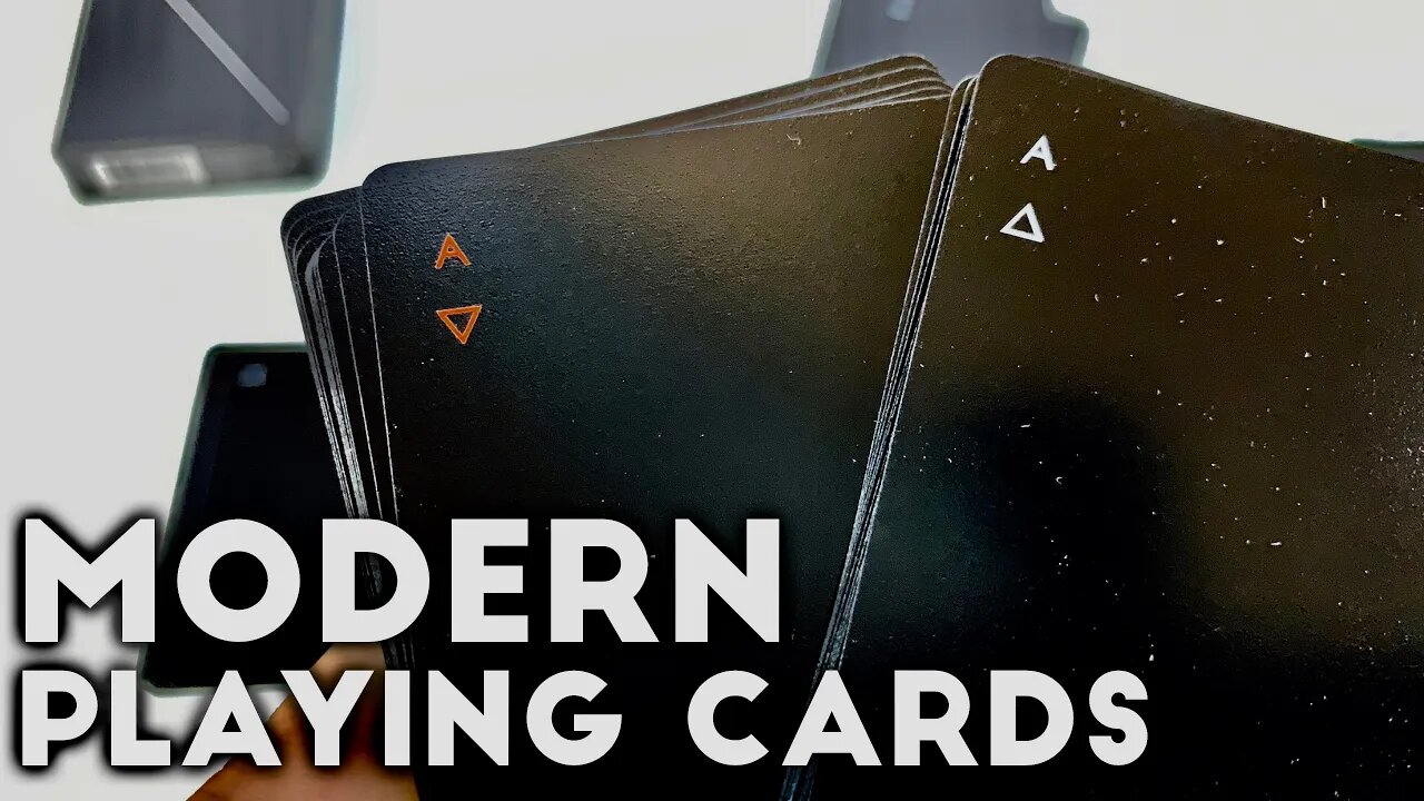 Sleek Modern Minimalist Areaware Minim Playing Cards Review