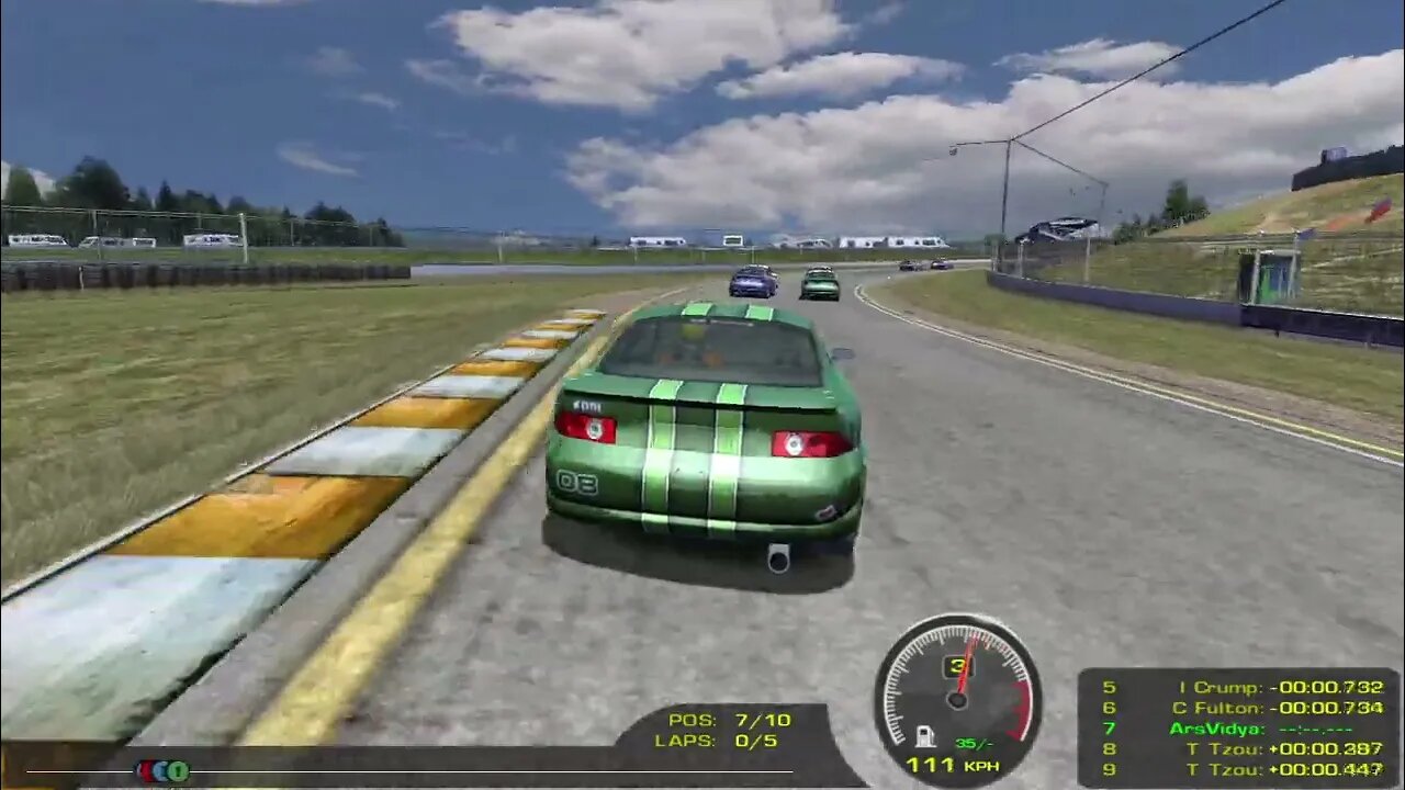rFactor – A 2005 realistic driving game (Steam demo, gameplay)
