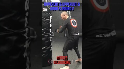 Heroes Training Center | Kickboxing "How To Double Up" Uppercut & Uppercut & Hook & Round 2 #Shorts