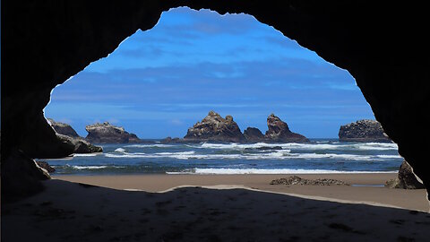 Coastal caves of Oregon and Heading into the Mountains