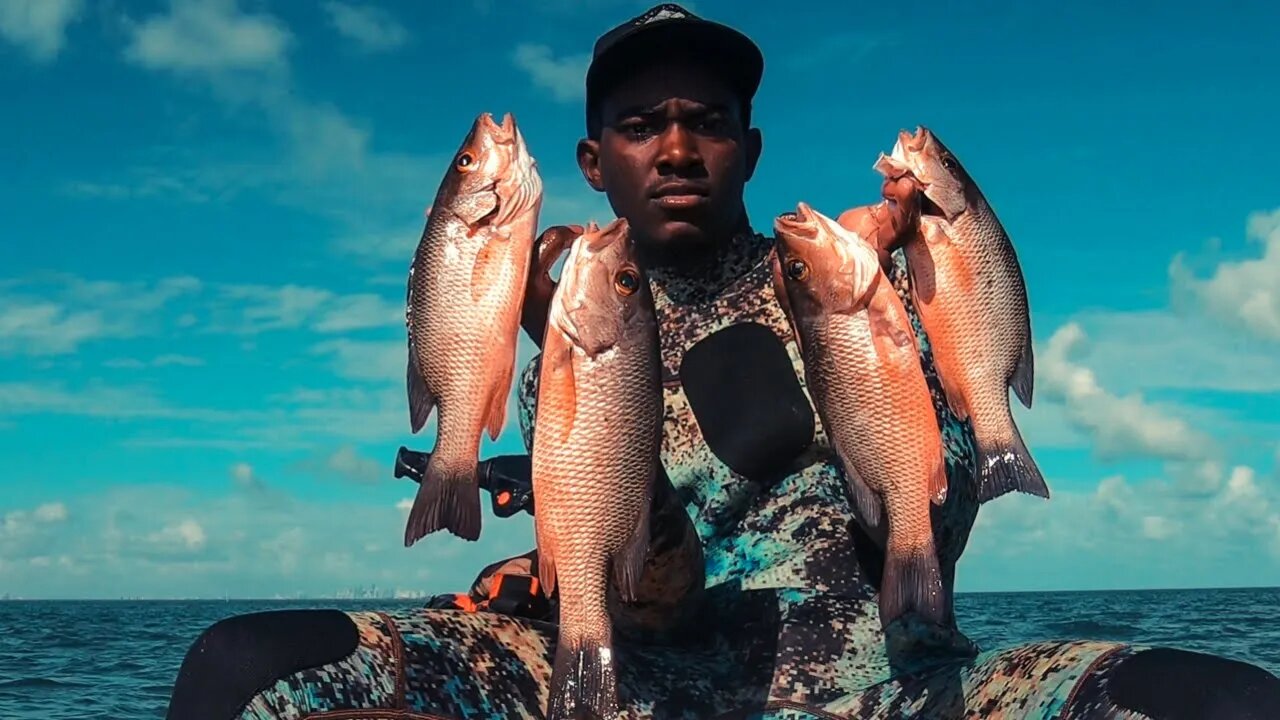 ISLAND SPEARFISHING | MANGROVE SNAPPER CATCH AND COOK