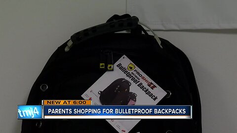 Parents shop for bullet-resistant backpacks