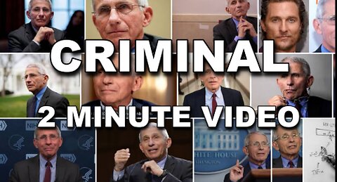 ABSOLUTE DESTRUCTION OF DR ANTHONY FAUCI AND HIS LINKS TO GILEAD!!
