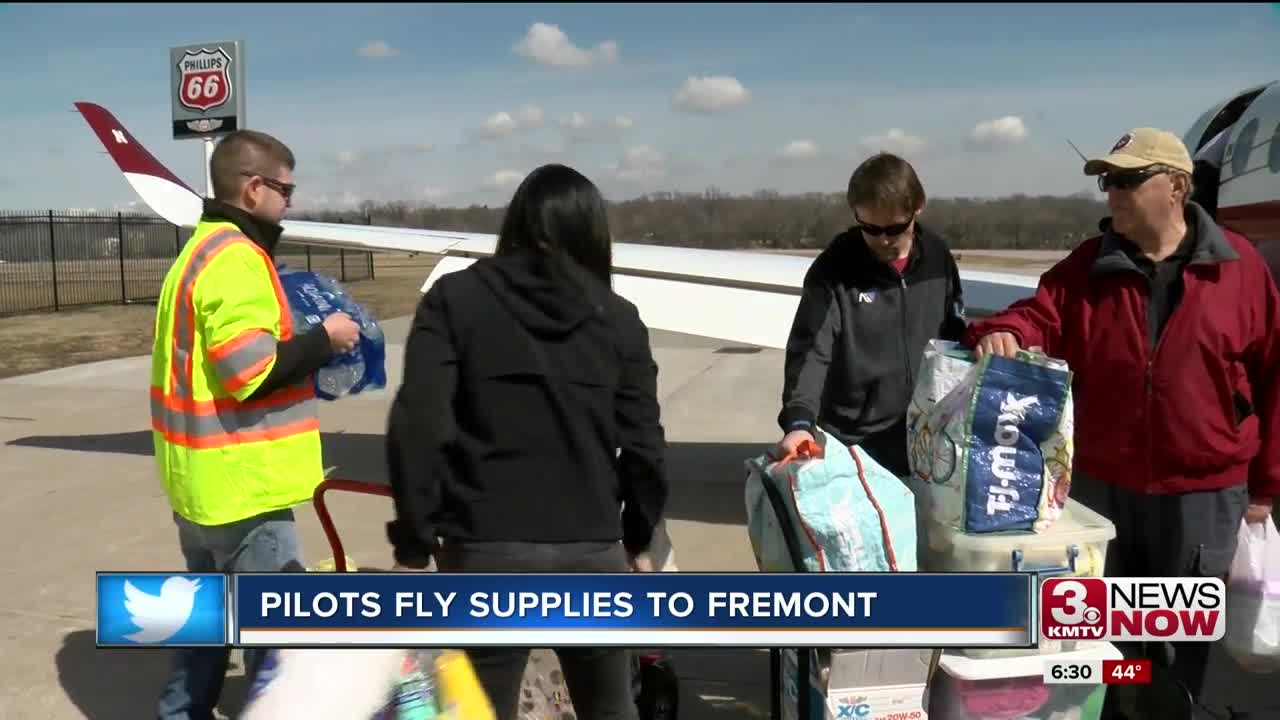 Pilots fly supplies, people to Fremont