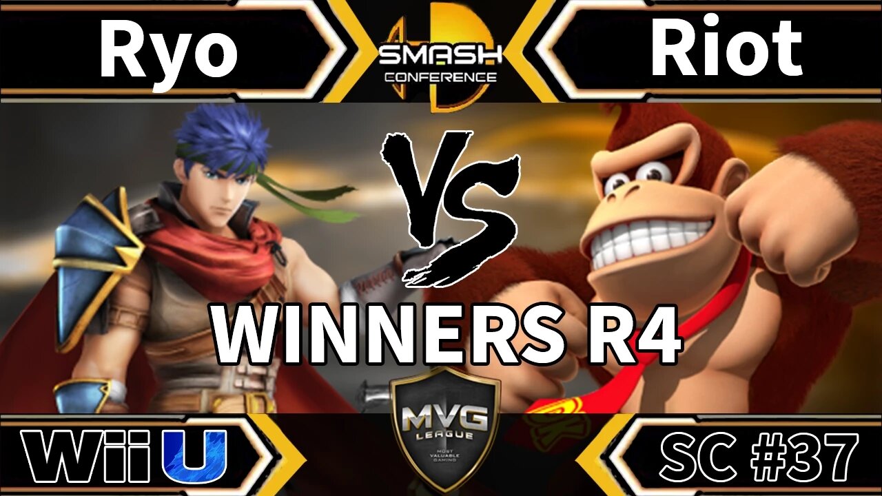 MVG|Ryo (Ike) vs. Riot (Donkey Kong) - SSB4 Winners R4 - Smash Conference 37