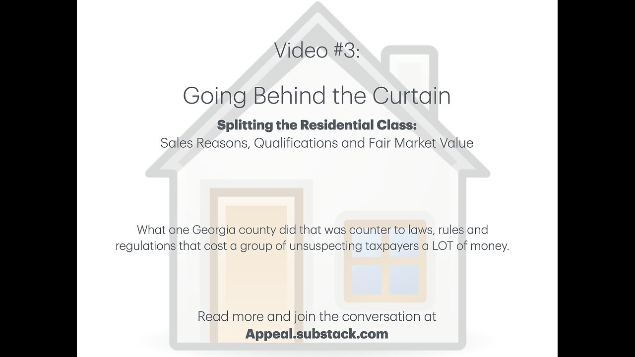 Video #3: Going Behind the Curtain - Splitting the Residential Class