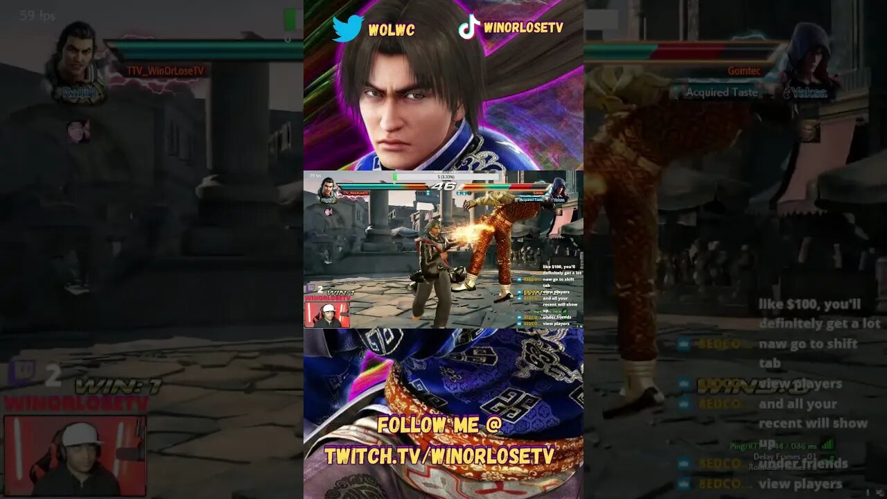 Tekken 7 Lei Wulong Match Highlight #76 #shorts #tekken7
