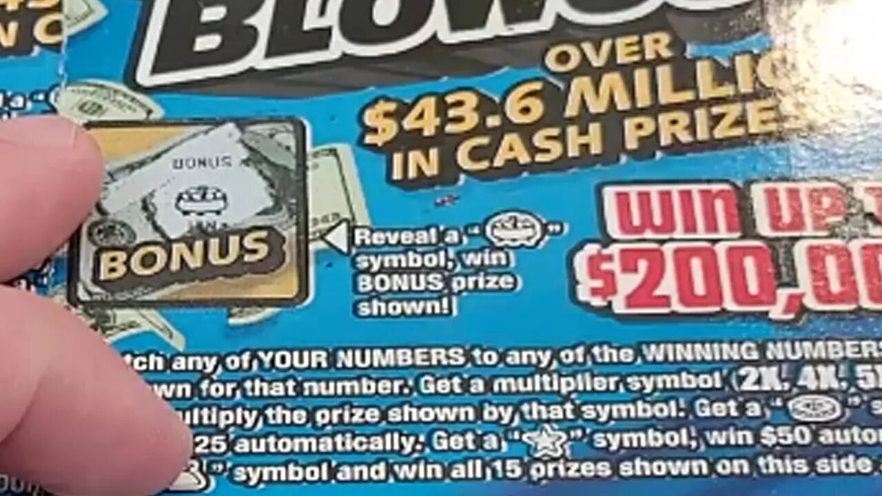 Winning Bluegrass Blowout Scratch Off Lottery Tickets from Kentucky!!