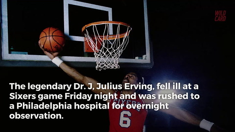 Julius "Dr. J" Irving Rushed To Hospital During 76ers Game