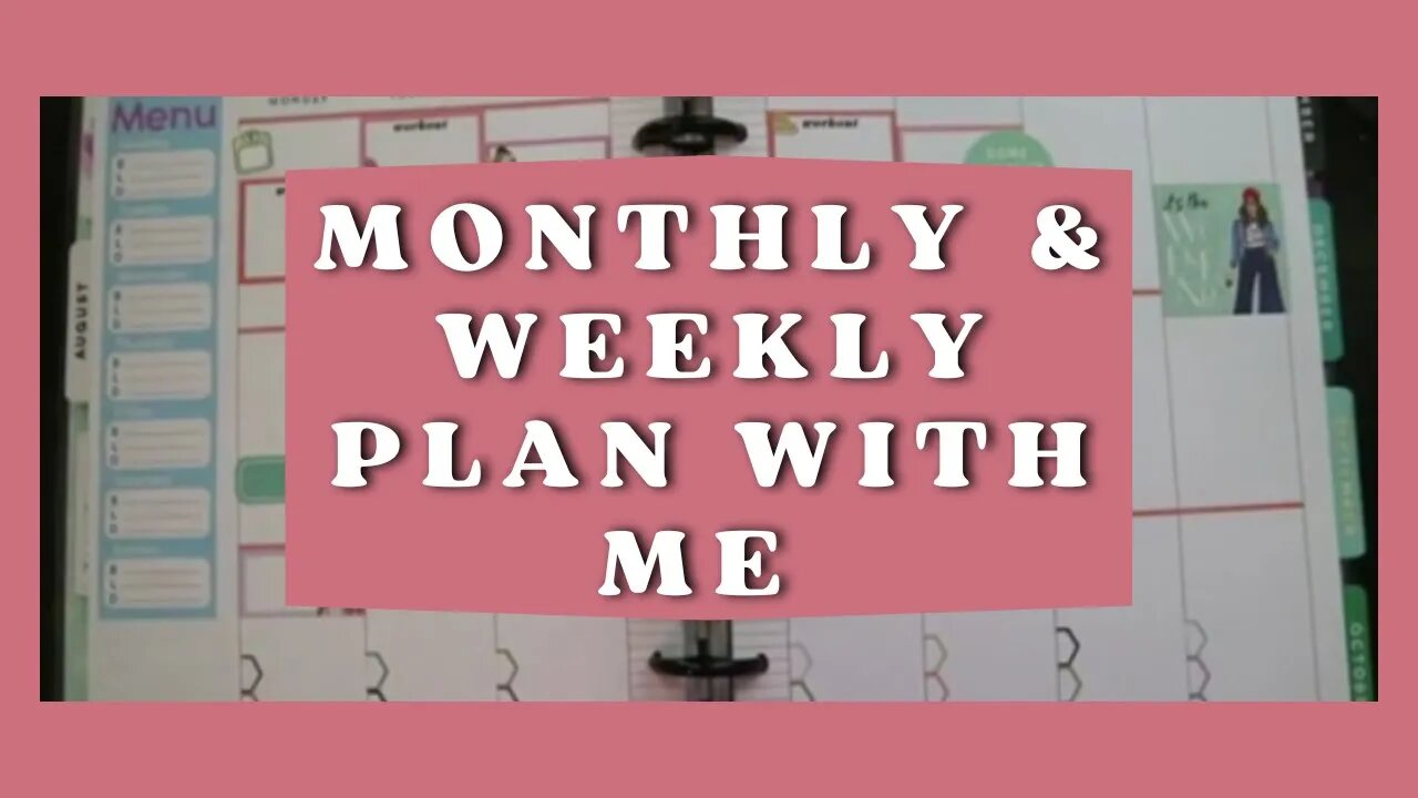 Monthly and Weekly Plan With Me - August Catch All