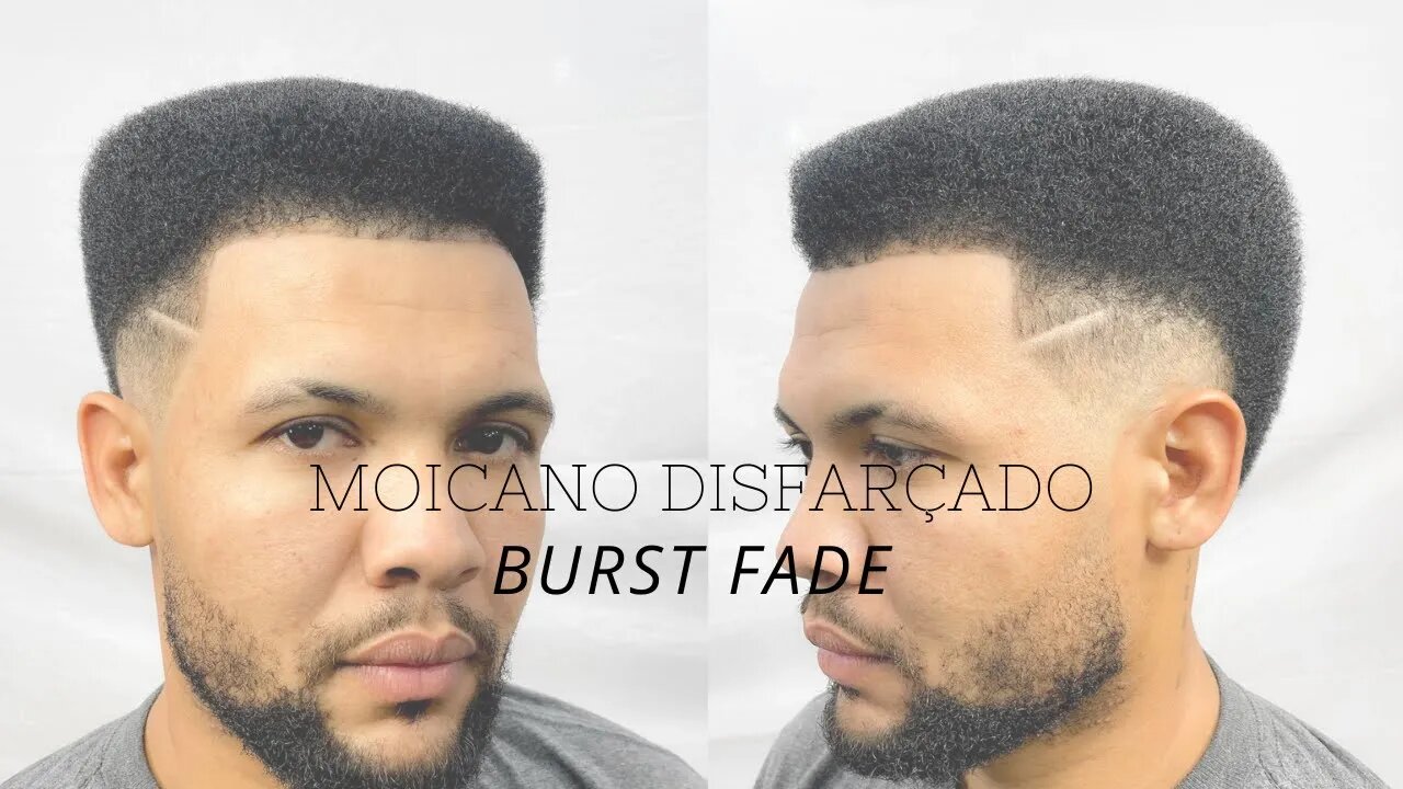 CORTE MOICANO DISFARÇADO EM CABELO CRESPO | BURST FADE