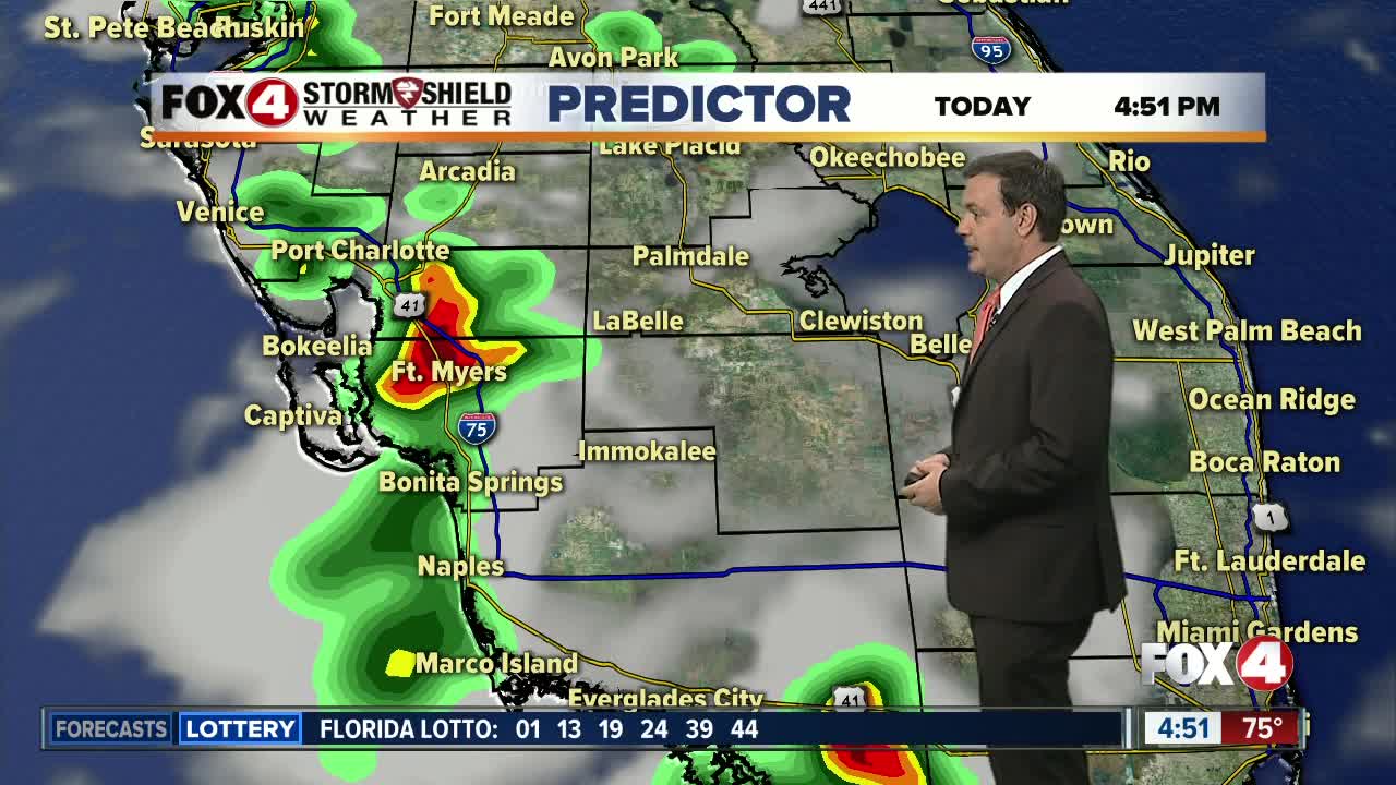 Forecast: Another afternoon with showers and storms! Highs in the 90's.