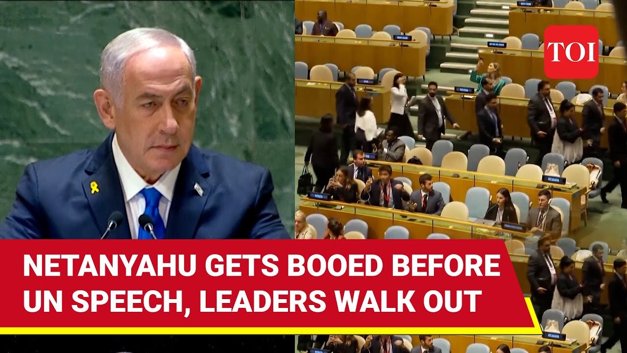 Netanyahu Shocked As World Leaders Walk Out Before His UNGA Speech by Times Of India