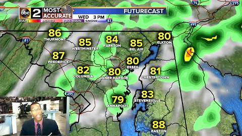 Chance of Storms for Wednesday