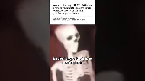 YOU are the carbon the want to reduce
