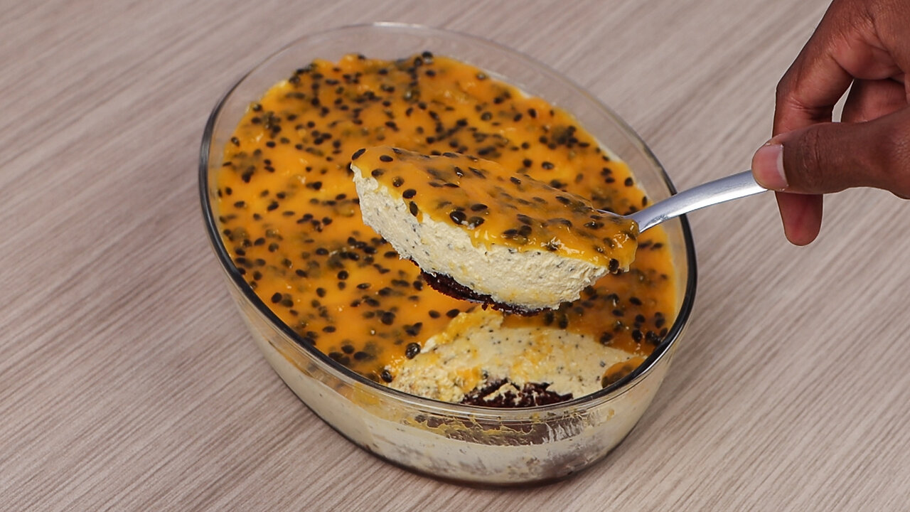 THE BEST PASSION FRUIT DESSERT WITH CHOCOLATE! SIMPLE TO MAKE AND VERY CREAMY