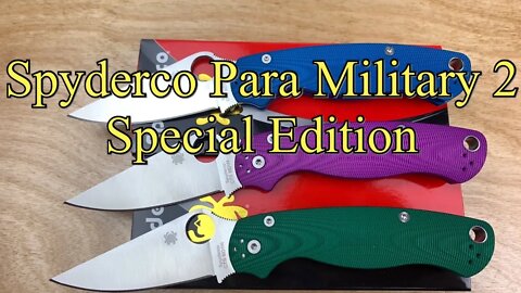 Spyderco Para Military 2 in aluminum A BladeHQ exclusive