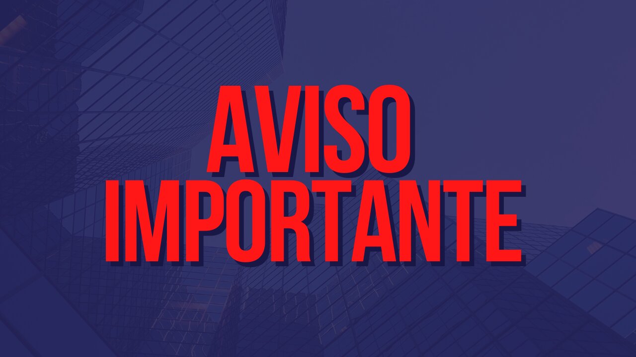 AVISO IMPORTANTE