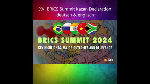 XVI BRICS Summit Kazan Declaration 23.10.2024 deutsch & englisch PDF~ViD 😉