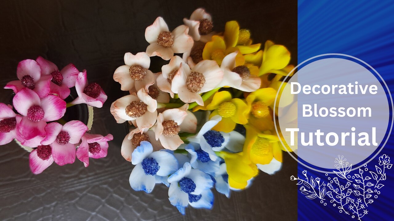 ow To Make Filler Flowers : Blossom With Flower Clay | Filler Flowers Tutorial