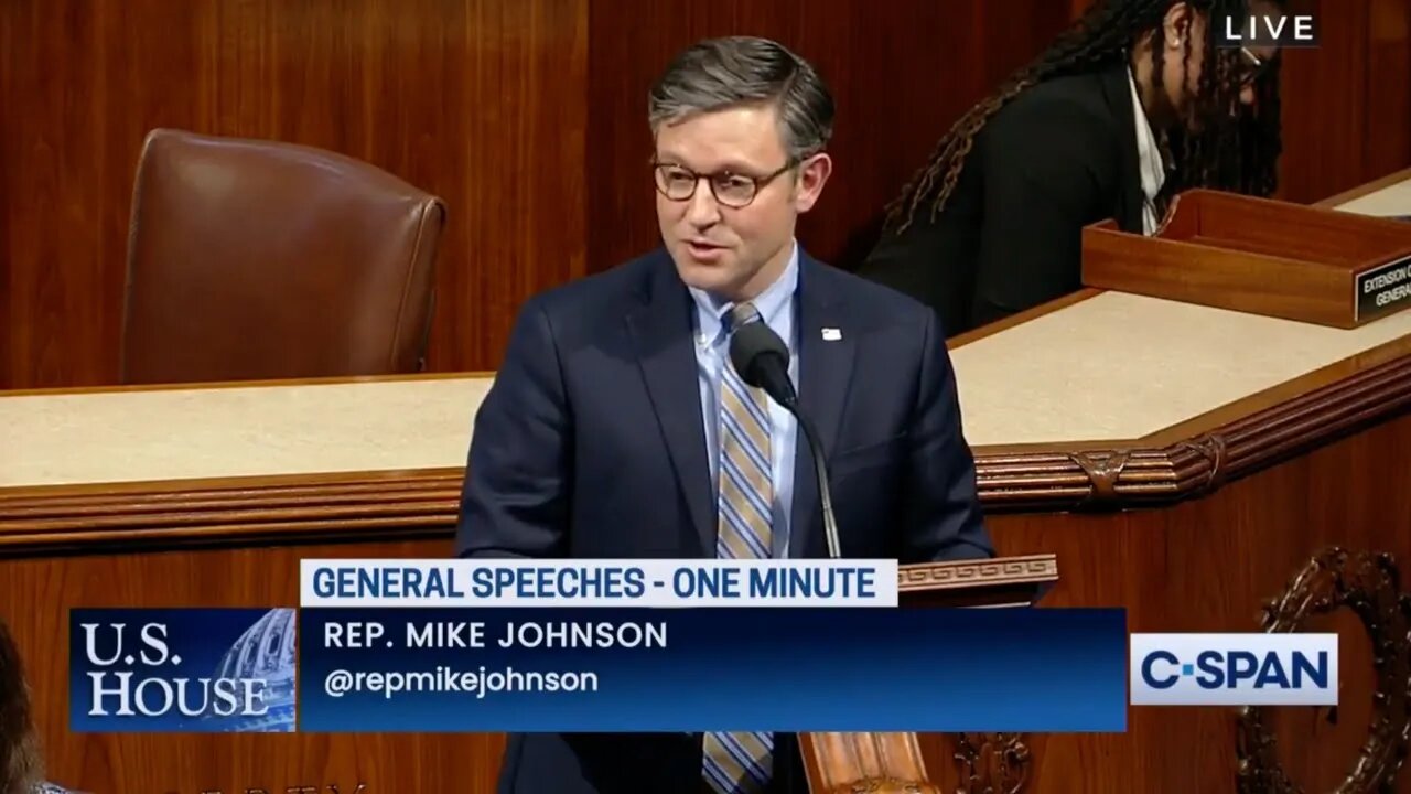 Congressman Johnson recognizes Ruth Ward on the House Floor.