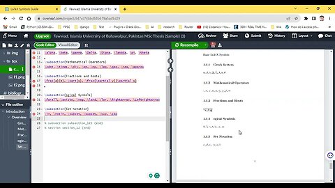 Overleaf Numbered Lists Styles & Explanatory Text Example LaTeX Tutorial