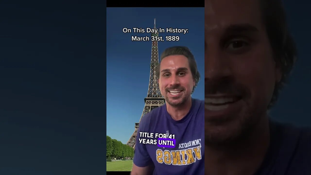 TODAY IN HISTORY: 3/31/1889 #shorts