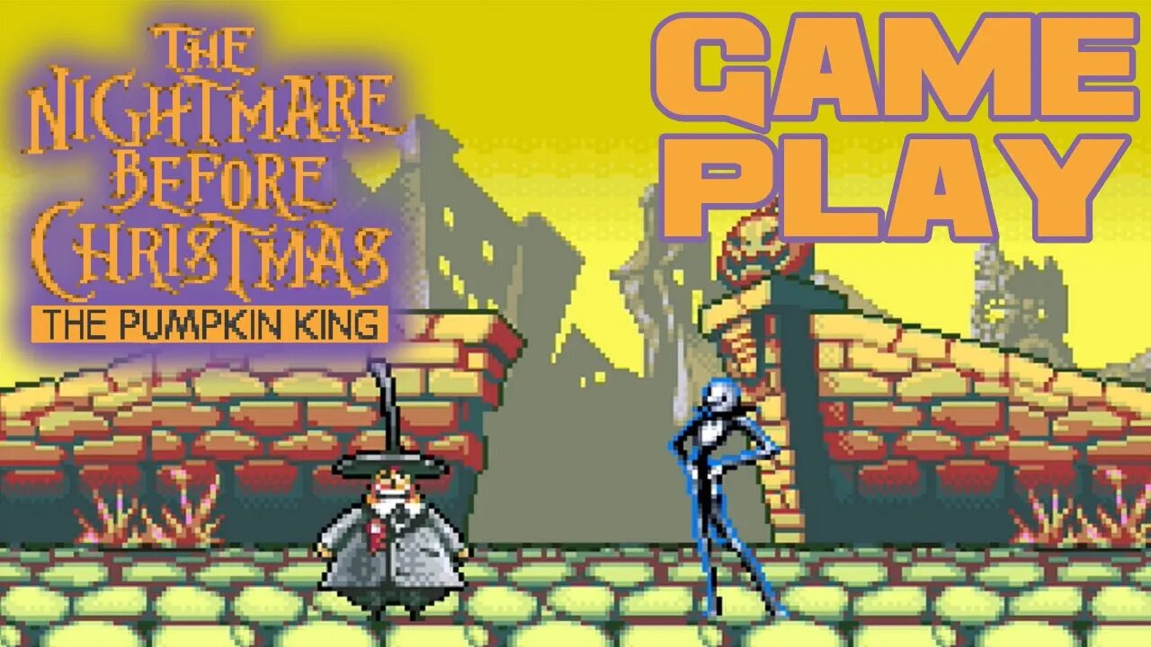 🎃 The Nightmare Before Christmas: The Pumpkin King - Game Boy Advance Gameplay 🎃 😎Benjamillion