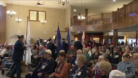 Hobart retirement community honors 22 of its residents with huge Veterans Day celebration