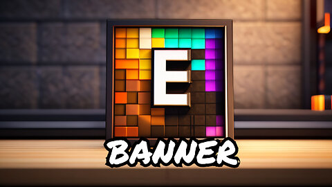 How To Make The Letter E Banner In Minecraft