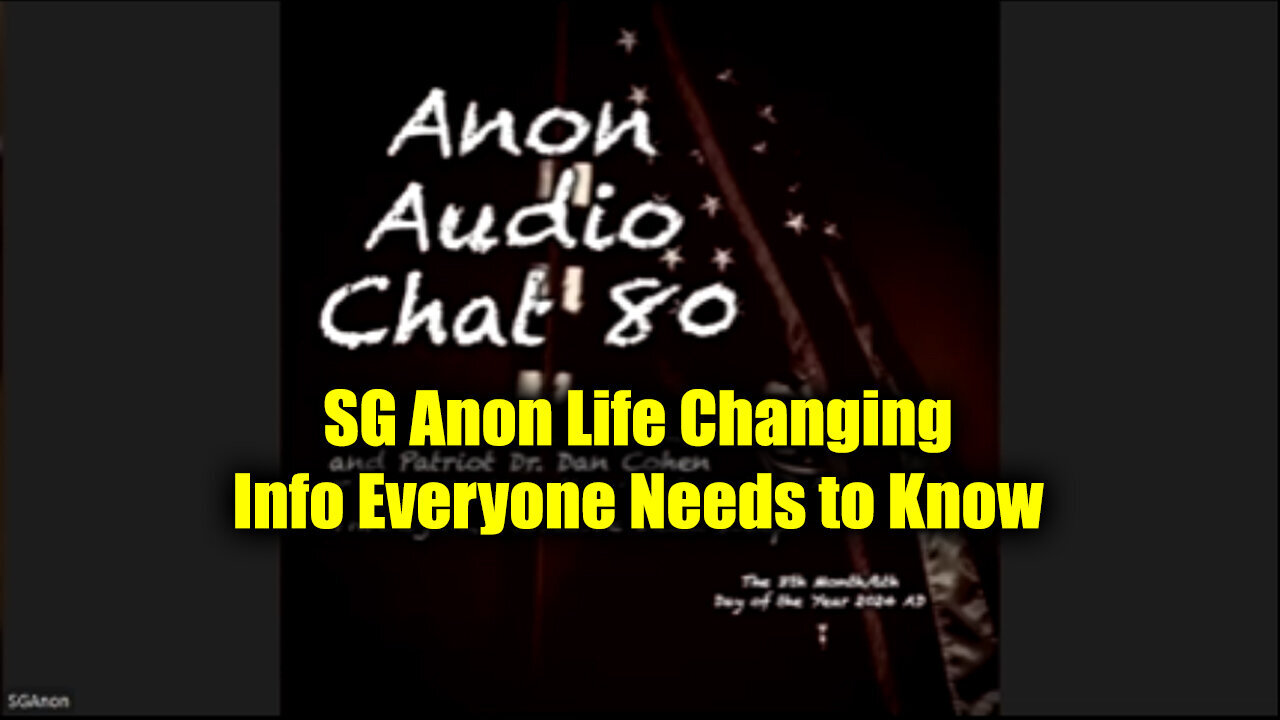 SG Anon Update - Life Changing Info Everyone Needs to Know