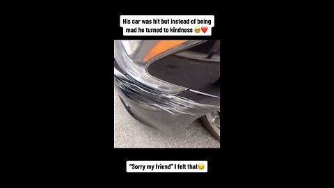 car accident / mad turned to kindness