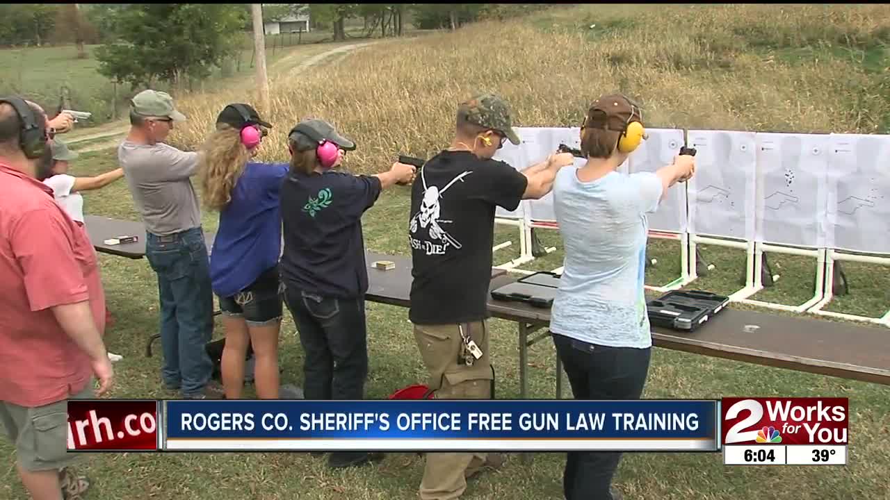 Rogers Co. Sheriff's Office providing free gun law training