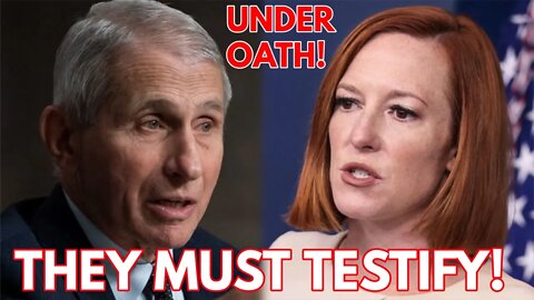 BREAKING: Dr. Fauci and Jen Psaki ordered to Testify Under Oath in Social Media Censorship Case!