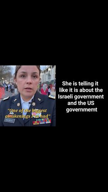 EX-US SOLDIER TELLS THE TRUTH ABOUT GAZA AND THE US GOVERNMENT