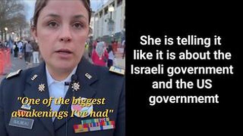 EX-US SOLDIER TELLS THE TRUTH ABOUT GAZA AND THE US GOVERNMENT