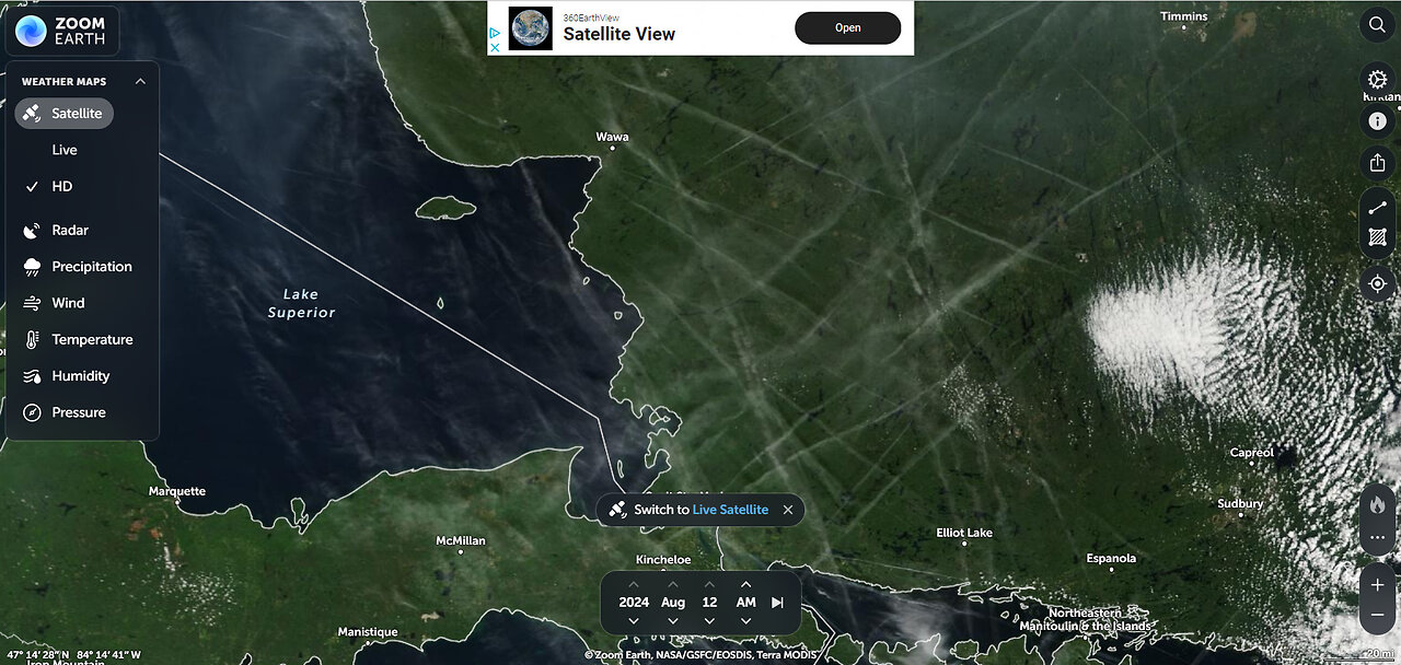 Heavy Geoengineering Operations or Chemtrails over Canada today! It is truly insane