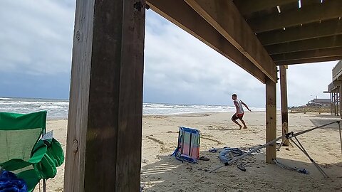 Toby catching some ball.