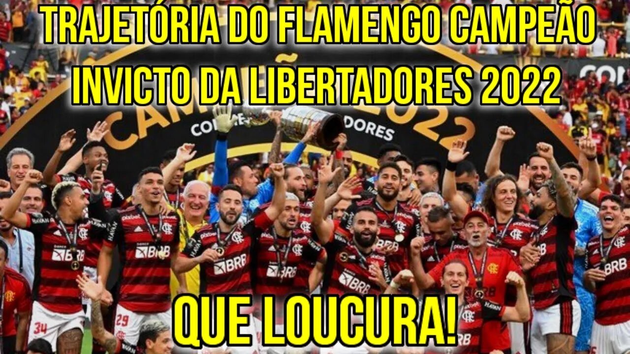 QUE LOUCURA! TRAJETÓRIA DO FLAMENGO CAMPEÃO INVICTO DA LIBERTADORES 2022 - É TRETA!!!