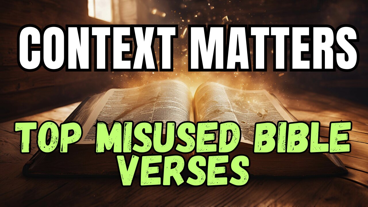 Context Matters: Top Misused Bible Verses