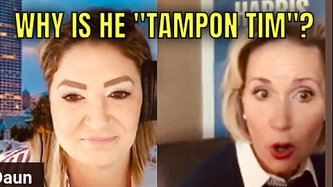 Gwen Walz gets asked about her husband Tim Walz’s nickname: TAMPON TIM! 😂