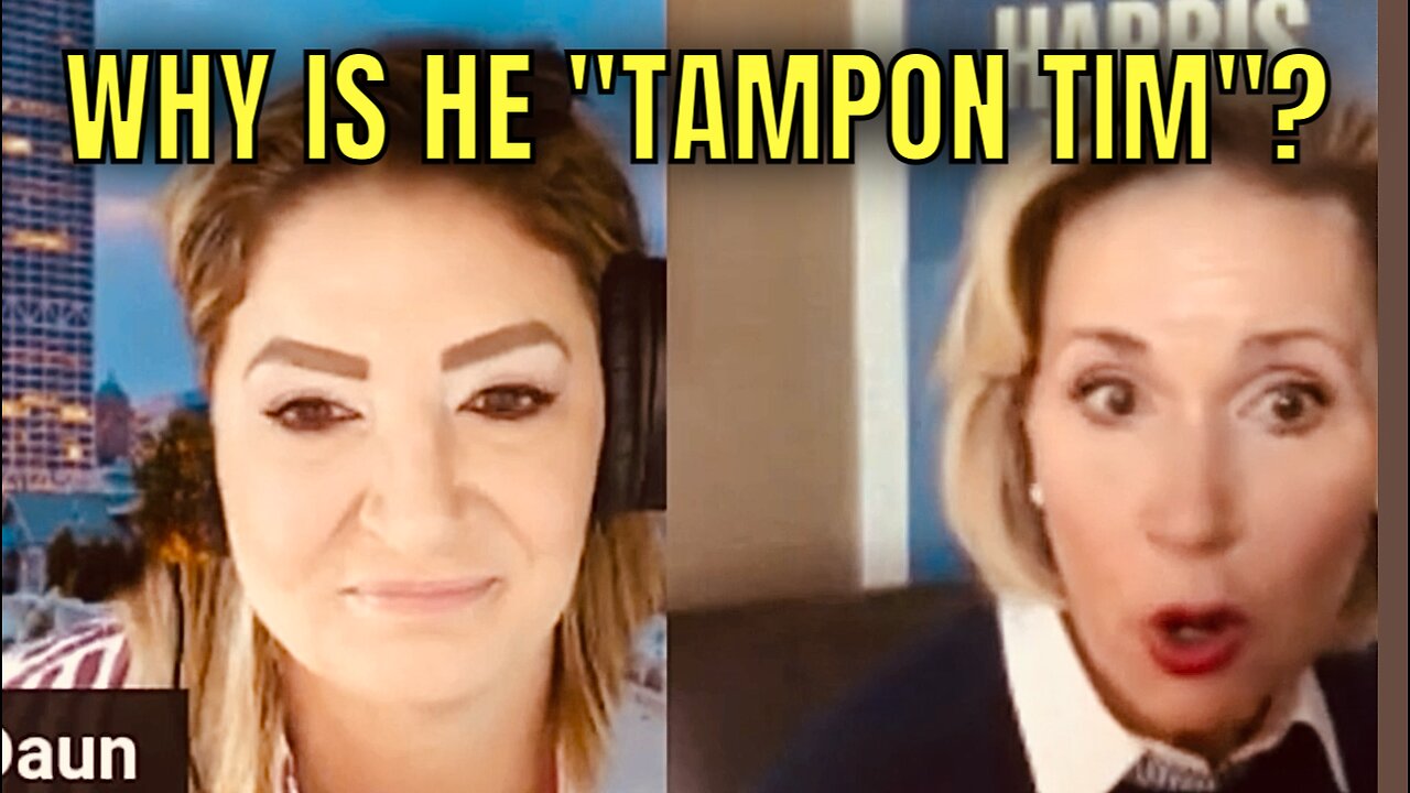 Gwen Walz gets asked about her husband Tim Walz’s nickname: TAMPON TIM! 😂