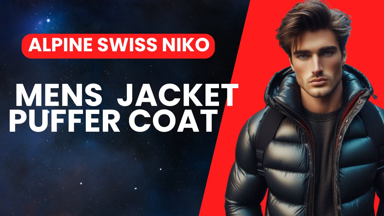 Alpine Swiss Niko Mens Down Alternative Jacket Puffer Coat Packable Warm Insulation & Lightweight