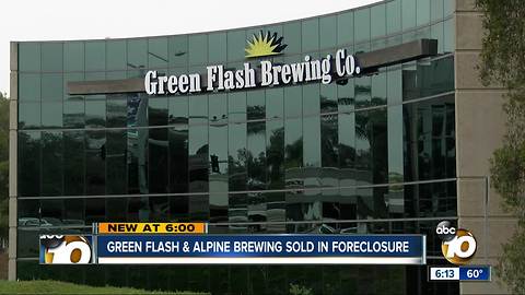 Green Flash, Alpine Brewing sold in foreclosure