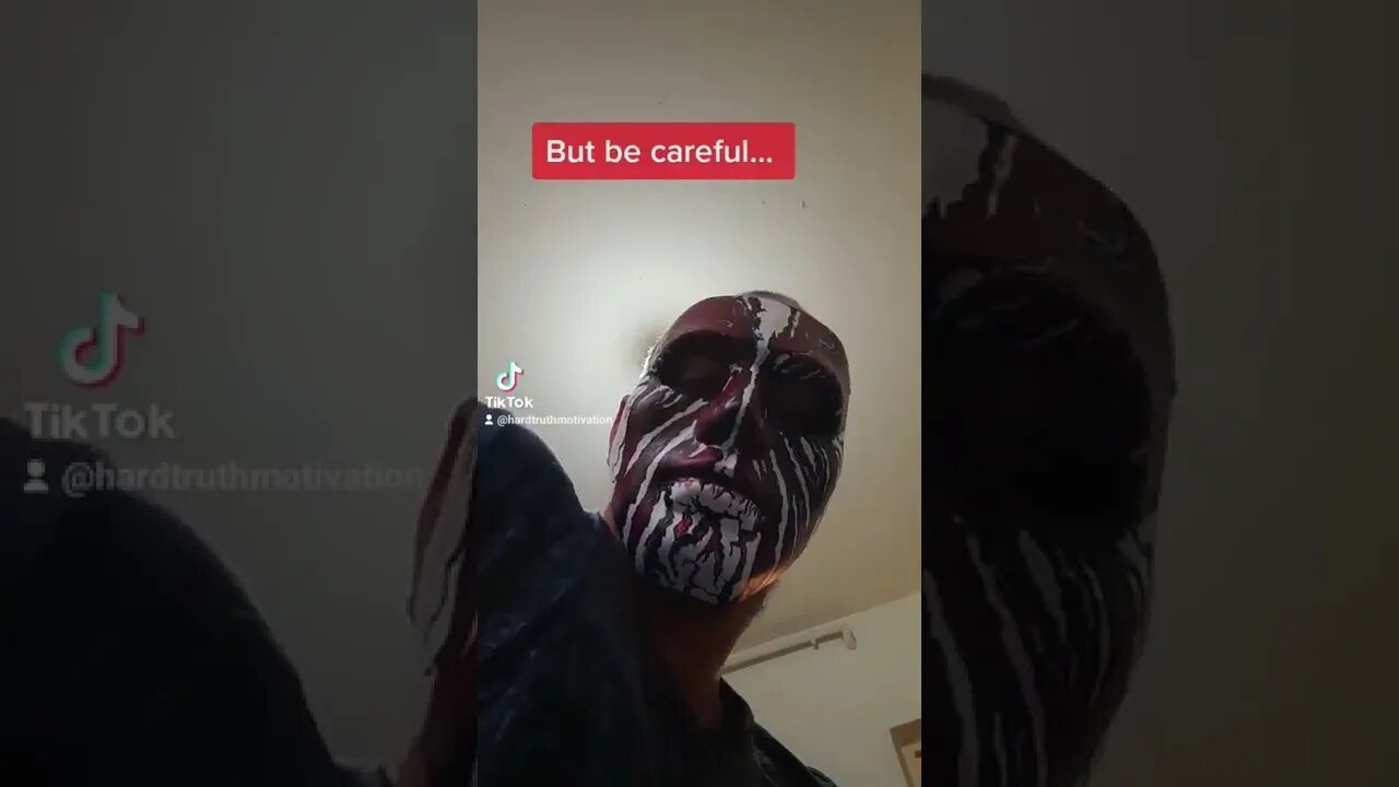 you decide what mask to wear, but be careful, if you keep it long enough you will #motivationmask