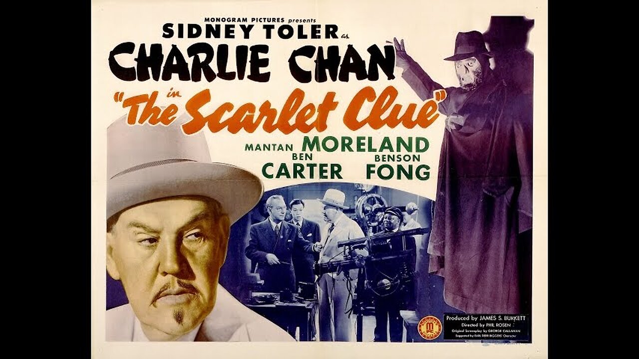 Charlie Chan in The Scarlet Clue (1945) | A mystery film directed by Phil Rosen